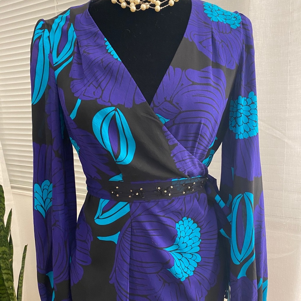 Trina Turk Wrap Blouse